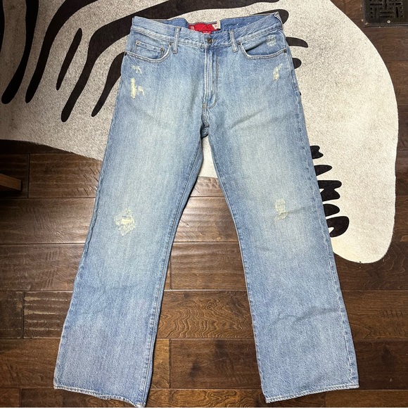 Guess Other - Vintage Guess Bootcut Distressed Light Wash Jeans Size 33